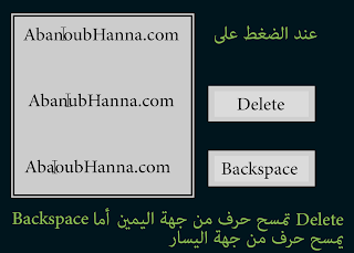 delete vs backspace