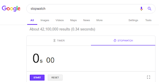 استخدام ساعة الإبقاف الخاصة بمحرك البحث جوجل
