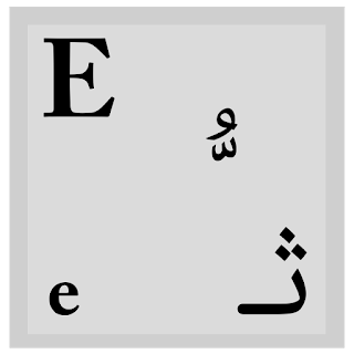 شرح كتابة الحروف والرموز العربية على زر من أزرار لوحة المفاتيح - تم تصميم الزر على موقع أبانوب حنا للبرمجيات
