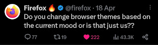 Firefox asks Do you change browser theme?