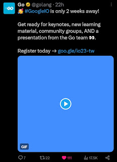 Go reminds people of Google IO